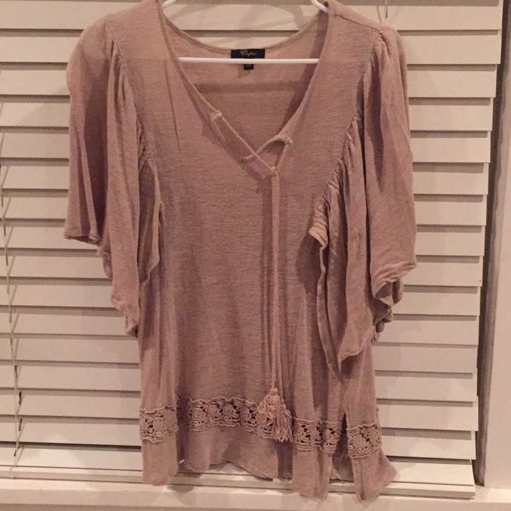 Cupio tie front blouse
